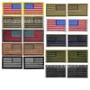 Embroidered Velcro US Flag Patch - Multicolor Stars and Stripes (Left & Right)