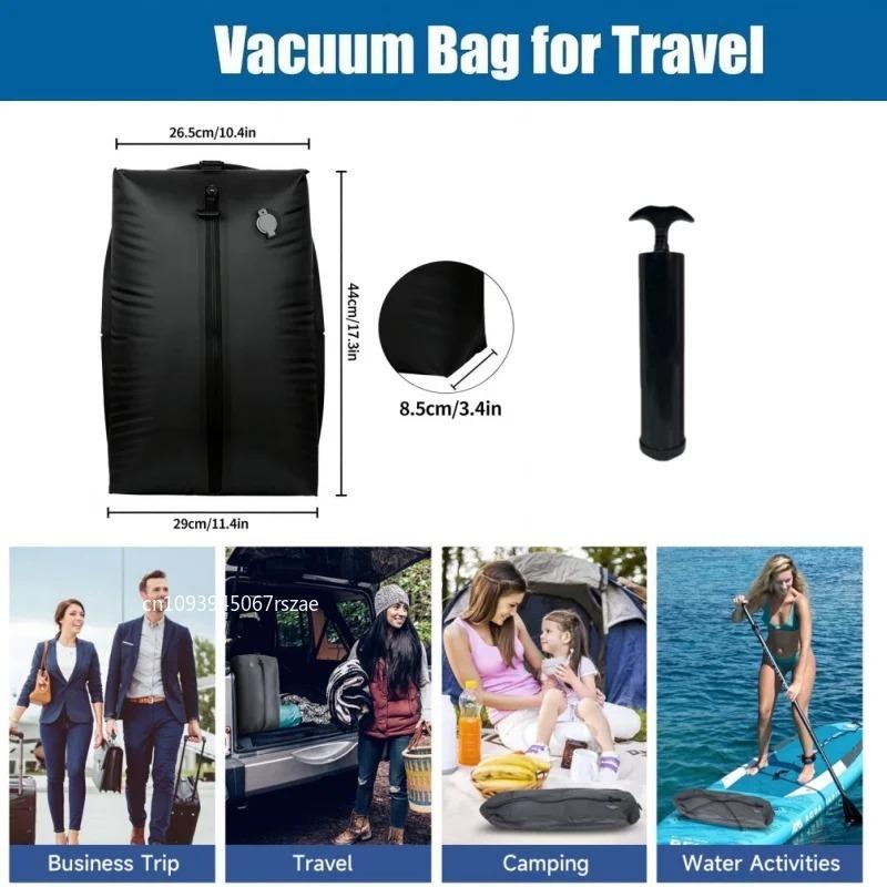 Vacuum Storage Bags Travel Essentials Suitcases Clothes Organizer Packaging Bag  Reusable Vacuum Compression Bag with Pump