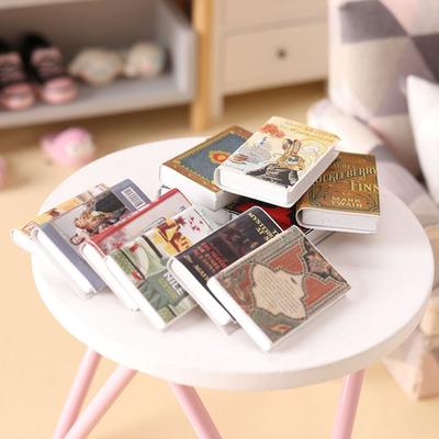1:12 Bebek Evi Minyatür Simülasyon İngilizce Kitap Mobilya Süsleme Modeli