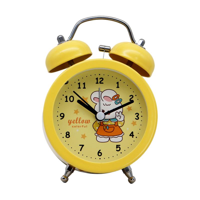 Coniglietto Carino Cartone Animato Sveglia per Bambini e Ragazze Dormitorio Studentesco Artefatto per il Risveglio Sveglia Semplice Piccola Volume Alto Risveglio
