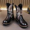Leather Casual Boots Men Loafers Luxury Design Slip On Male Dress Boots Leisure Style Big Size Good Wear-resistant Sole
