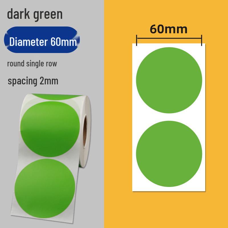 Colorful Self-Adhesive Round Dot Stickers - Writable Small Paper Labels