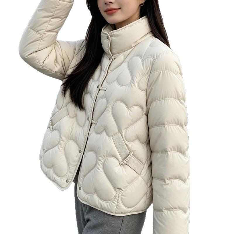 Down jacket women's short winter women's clothing Jiangnan wind warm duck down jacket Pinghu new large size