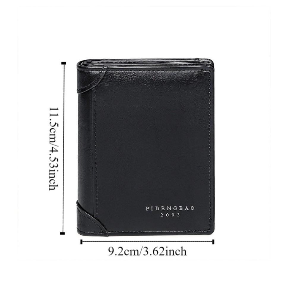 ID Credit Card Men Clutch Bag Short Card Holder Casual Coin Purse Travel