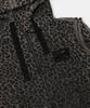Badblood Raw Edge Zip-Up Hoodie Slim Fit - Black Leopard
