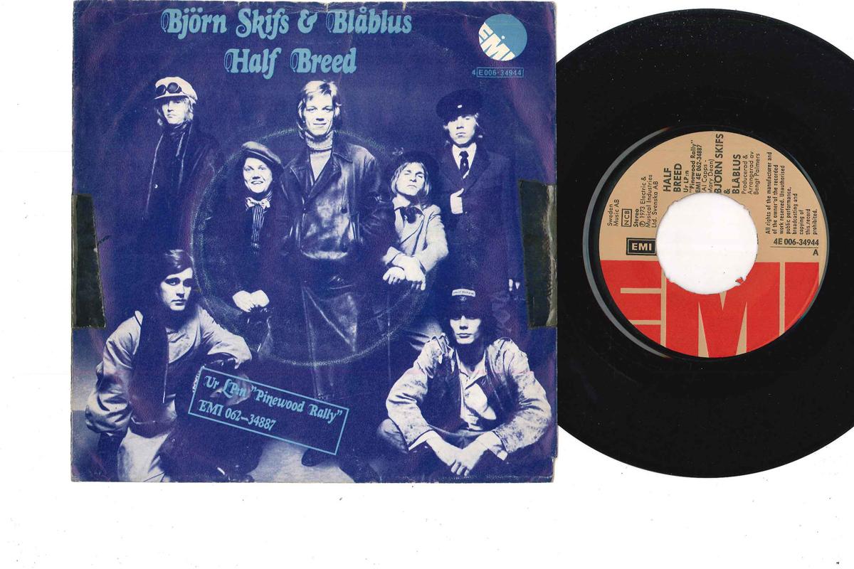 

7inch Record BJORN SKIFS & BLABLUS - Half Breed 4E00634944 EMI 1973 Sweden Pop Used