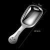 304 Stainless Steel Cake Dessert Spoon Short Handle Square Spoon Mini Cute Tea Spoons Salt Spoon Kitchen Tableware
