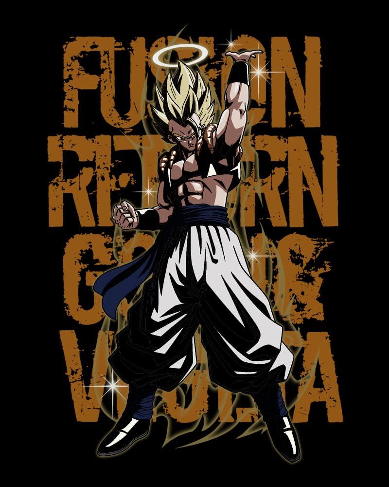 COSPA Dragon Ball Z Super Gogeta T-Shirt, Black, Size L, Cotton