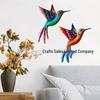 Hummingbird UV Iron Art Garden & Room Animal Wall Decoration Ornaments – Festival Gifts