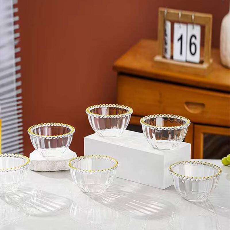 Bashiting Elegant Glass Pearl Bowl & Dish Sets