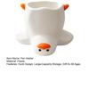 DYS Upside Down Duck Pen Holder, 3D Printed Desk Organizer, Funny Stationery Storage Holder for Office School, Creative Gift Girls