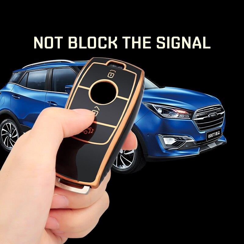 TPU Car Remote Key Case Cover Shell for Mercedes Benz A C E S G Class GLC CLE CLA GLB GLS W177 W205 W213 W222 X167 AMG
