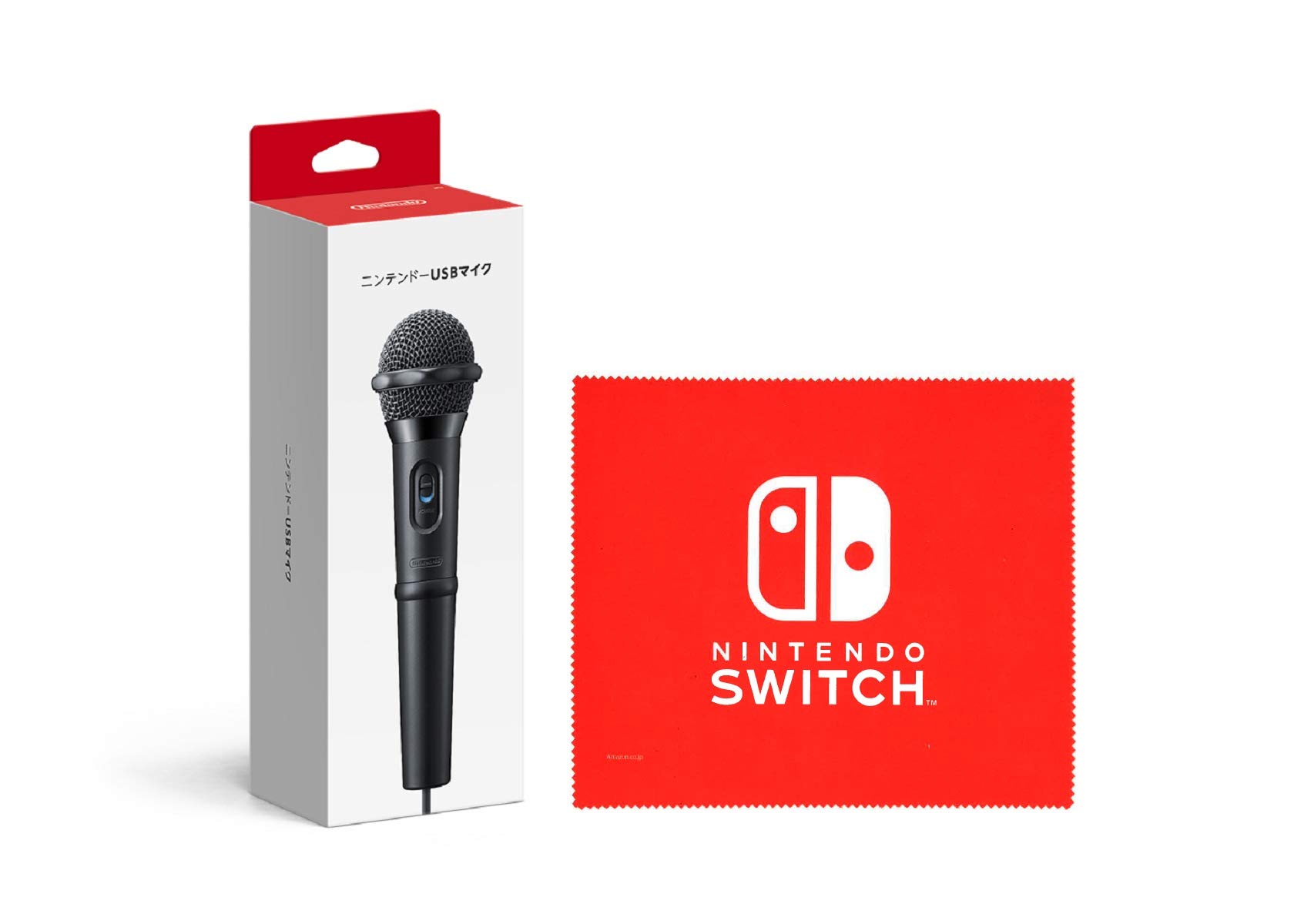 

Nintendo Nintendo USB microphone Switch logo design microfiber cloth [Genuine product] (Nintendo included)