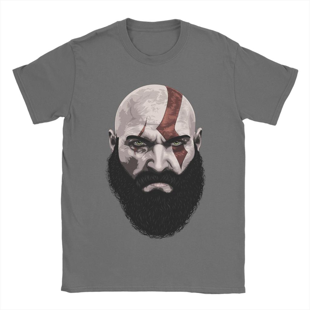 Vintage God of War Kratos TShirt Unisex Round Collar Cotton T Shirt Ghost of Sparta Short Sleeve Tee Shirt XL XL XL Tops