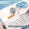 6Pcs Correction Tape Roller Set Smooth Compact Design No Drying Time Adhesive Grooves Built-in Roller Adhesive Tape