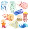 Life Marine Plastic Jellyfish Statue Static Tabletop Ornament For Home Decor