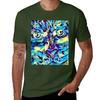 Enigmatic Gaze - Abstract Feline Art T-Shirt cute clothes anime boys whites heavyweight t shirts for men