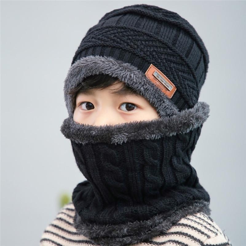Cappello Invernale Con Sciarpa Per Bambini Piccoli – Paraorecchie E Fodera In Pile – Set Caldo 0-36 Mesi
