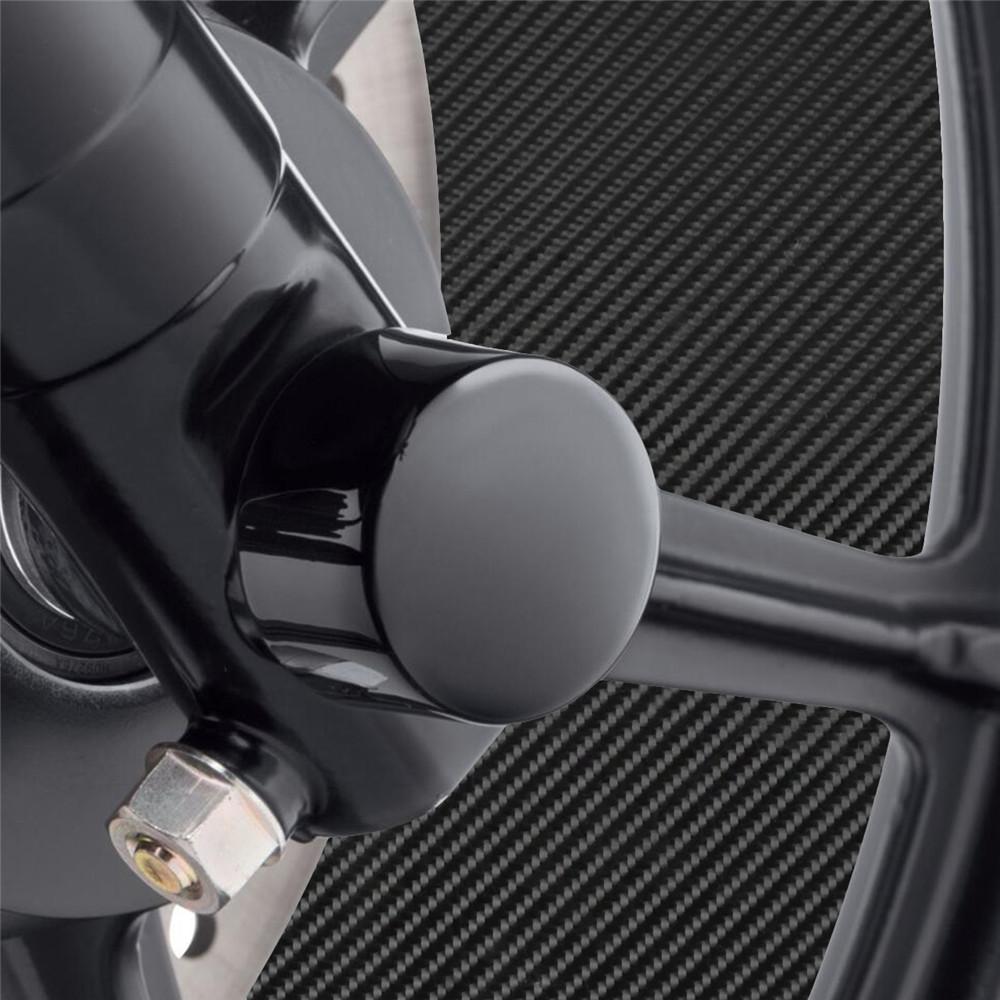 Motorcycle Front Axle Nut Cover Cap Bolt Aluminum For Harley Touring Electra Glide Softail Dyna Street Bob Fat Bob Sportster XL