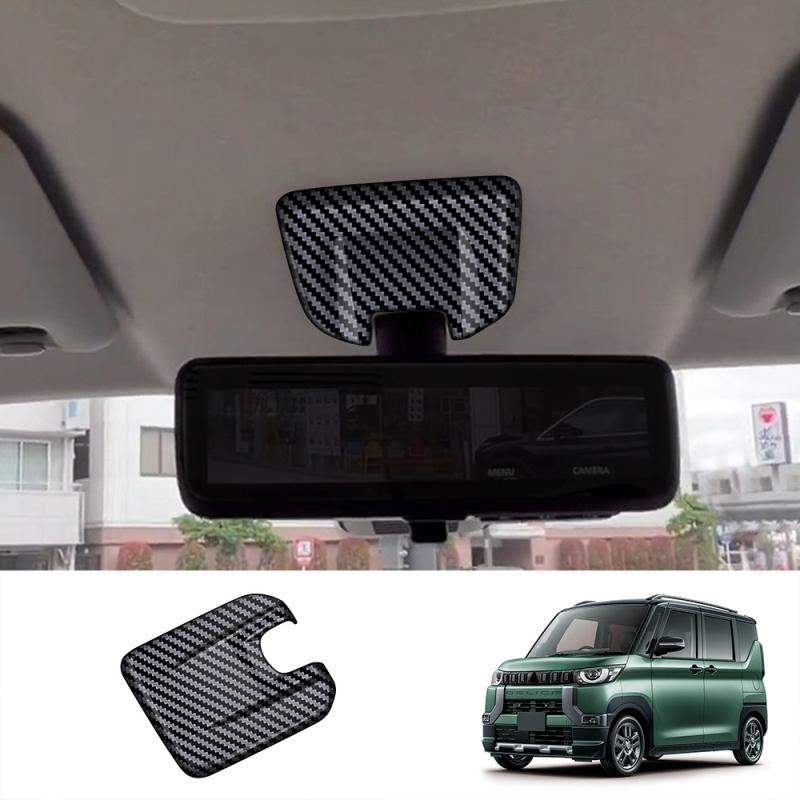 For Mitsubishi Delica MINI 2024 ABS carbonfiber interior Accessories Roof readlamp air conditions outlet door handle cover