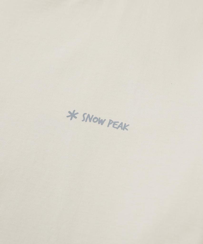 Snow Peak Cotton Camping Gear S/S T-Shirt GS-S26MUFTS78 T-shirt Short Sleeve T-shirt Men's Women's BUTTER IVORY L