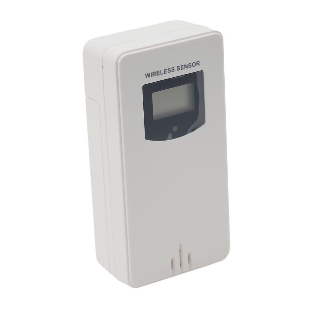 FanJu Weather Station Wireless Sensor  1Wireless Thermo Sensor  433 92MHz RF Frequency  White Plastic Material