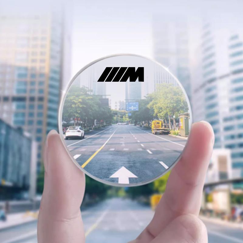 For BMW M X1 X3 M Logo Car Mirror Wide 360° Angle Blind Spot Mirrors Sticker For BMW G80 G06 G07 G42 G14 G15 G16 F82 X1 X3 M1 M2 M3 M4 M5 M6 M7