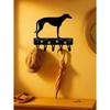 Dog Shaped Wall Hooks Modern Farmhouse Decor Matte Black Key Leash Holder Pet Lover Gift
