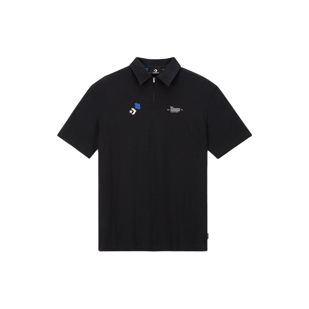 Converse x Ader Error Shapes Polo Shirt Asia Sizing Black Men s 10025821-A01 M