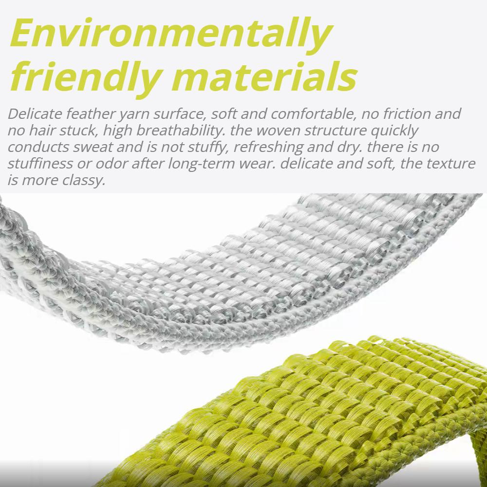 Feather Yarn Weave Nylon Strap For Xiaomi Band 10 Pro Replaceable Breathable Bracelet for Redmi Watch 6 5 4 Mi Band 9 Pro/Mi 8 Pro Sport Wristband