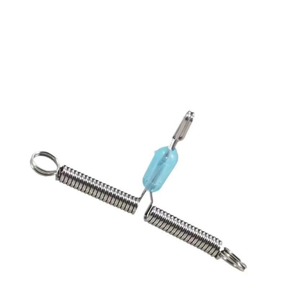 50pcs Double Hook Fishing Line Space Stainless Steel Balance Rigs Hooks Fishing Tool