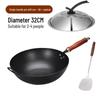 Zhangqiu Handgeschmiedetes Gehämmertes Eisen Wok Set