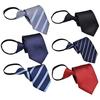 [Pepcyo] One-Touch Tie Set of 6 - 10-Second Attachment - Plain - Easy To Use - Formal Wear - Graduation Ceremony - Job Hunting - Gentleman's -