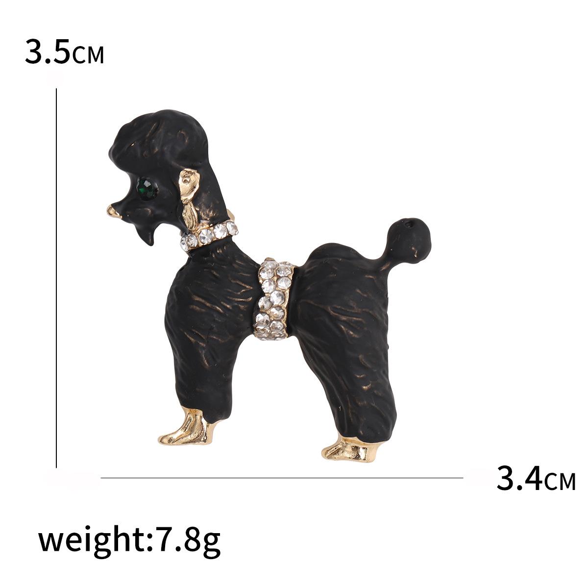 

Брошь в виде животного для мужчин и женщин, милая собака, креативная простая брошь, модный темперамент, свитер, куртка, большая булавка