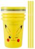Skater 320ml Tumblers with Set of Made In Pikachu Face Straws, 3, Japan, Pokémon 25, SIH3ST-A