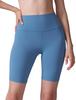 CRZ YOGA Biker Short Yoga High Universe Size M Women's Shorts, Leggings, Shorts, Waist, 3/4 Length, Butterluxe, 8-Inch Inseam, Blue,