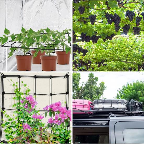 Climbing Net Trellis Adjustable Mesh Size Strong Support Plants Net Vegetables Fruits Flowers Gardening Tool