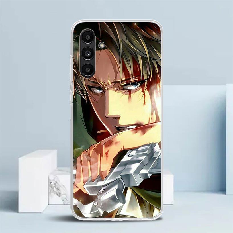Attack Titan Levi Phone Case For Samsung Galaxy A17 A37 A57 A16 A15 A14 A13 A56 A55 A54 A53 A36 A35 A34 A33 A26 A25 A24 A23 Gala
