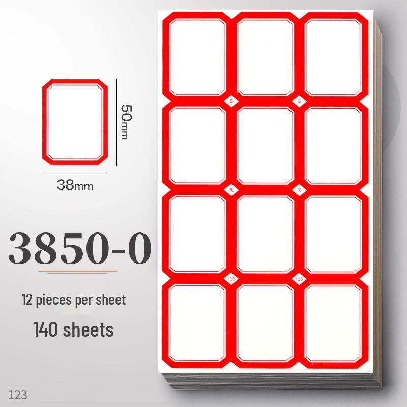 Waterproof Self-Adhesive Name Stickers for Books, Keys, and Notes