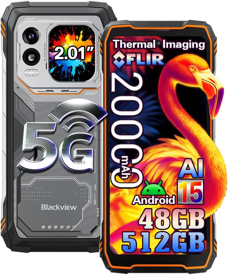 Celular Blackview Xplore 1 Pro 5G 48GB+512GB 20000mAh Tela de 6.78" 64MP Android 15 Smartphone