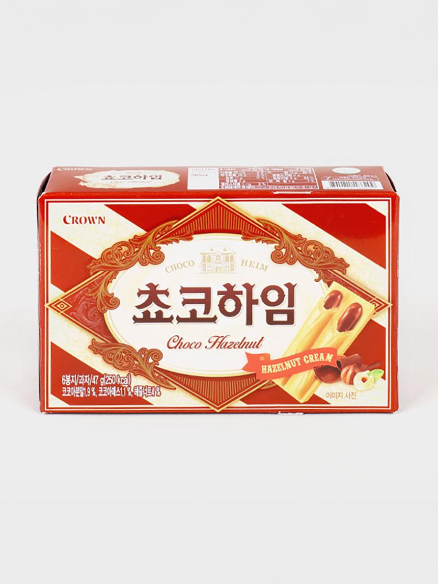 Crown Choco Heim Chocolate Wafer Snack 47g 1ea