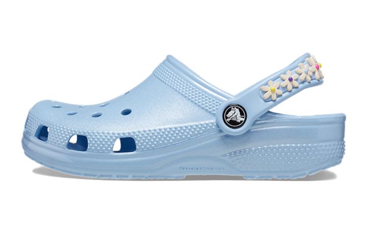 Crocs Comfortable Slip Resistant Abrasion Resistant Children s Sandals Light Blue Kids  209064-4NS 30-31