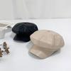 Stamina Leather Autumn Hat Faux Leather Beret Women