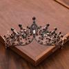 Vintage Barokke Koningin Kroon en Tiara Kristal Strass Kroon Bruids Diadeem Haar Sieraden Bruiloft Haaraccessoires Feest Tiara's