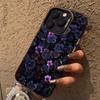 Purple Rhythm Flower Cluster Unique Phone Case for iPhone 17 16 15 14 13 12 11 Series Pro Max Plus