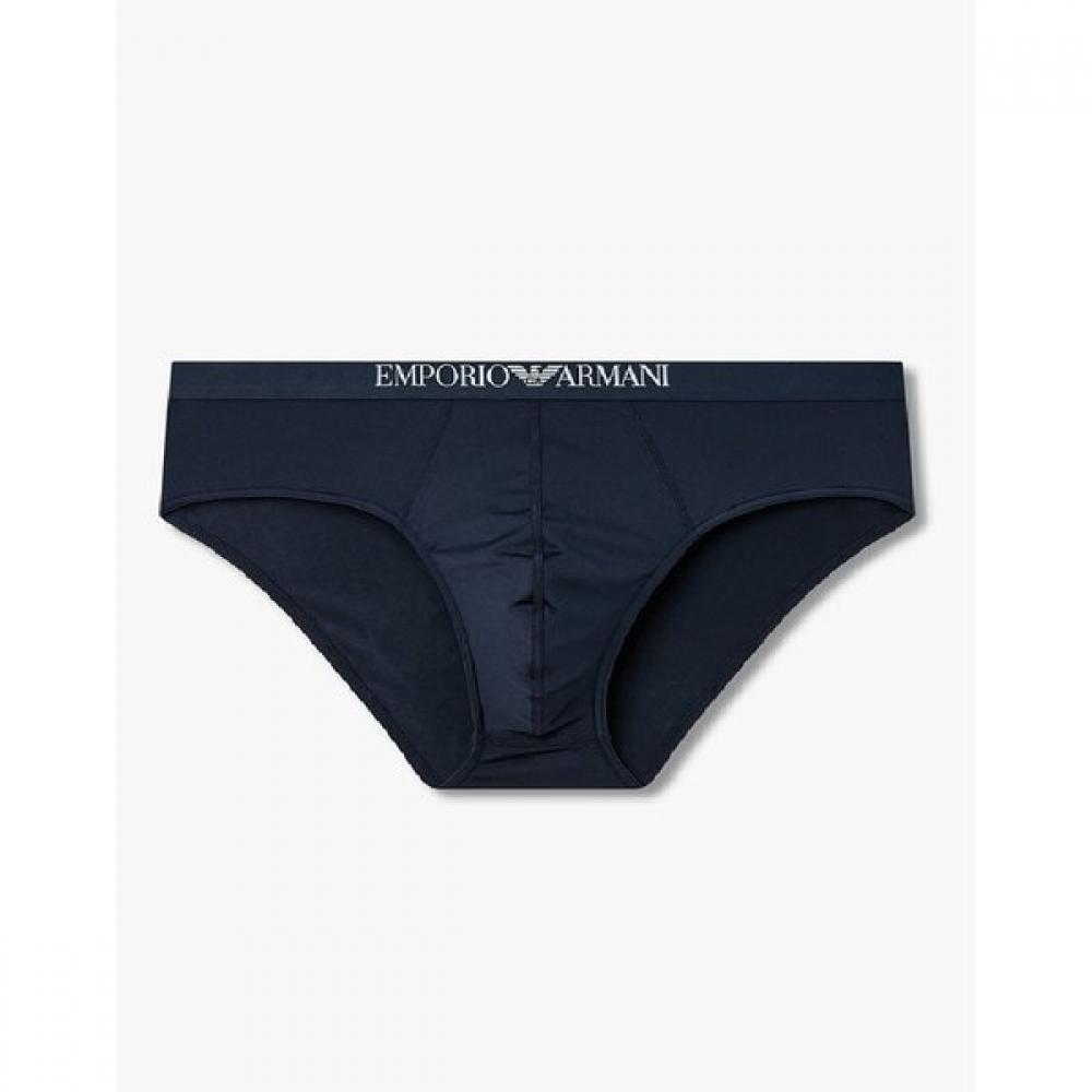 Emporio Armani Men S gloSSy Center Color Block Logo Brief  0816111003 S