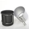 300ml Outdoor Camping Cup With Foldable Handle Portable Ultra-light Aluminum Alloy Mug For Outdoor