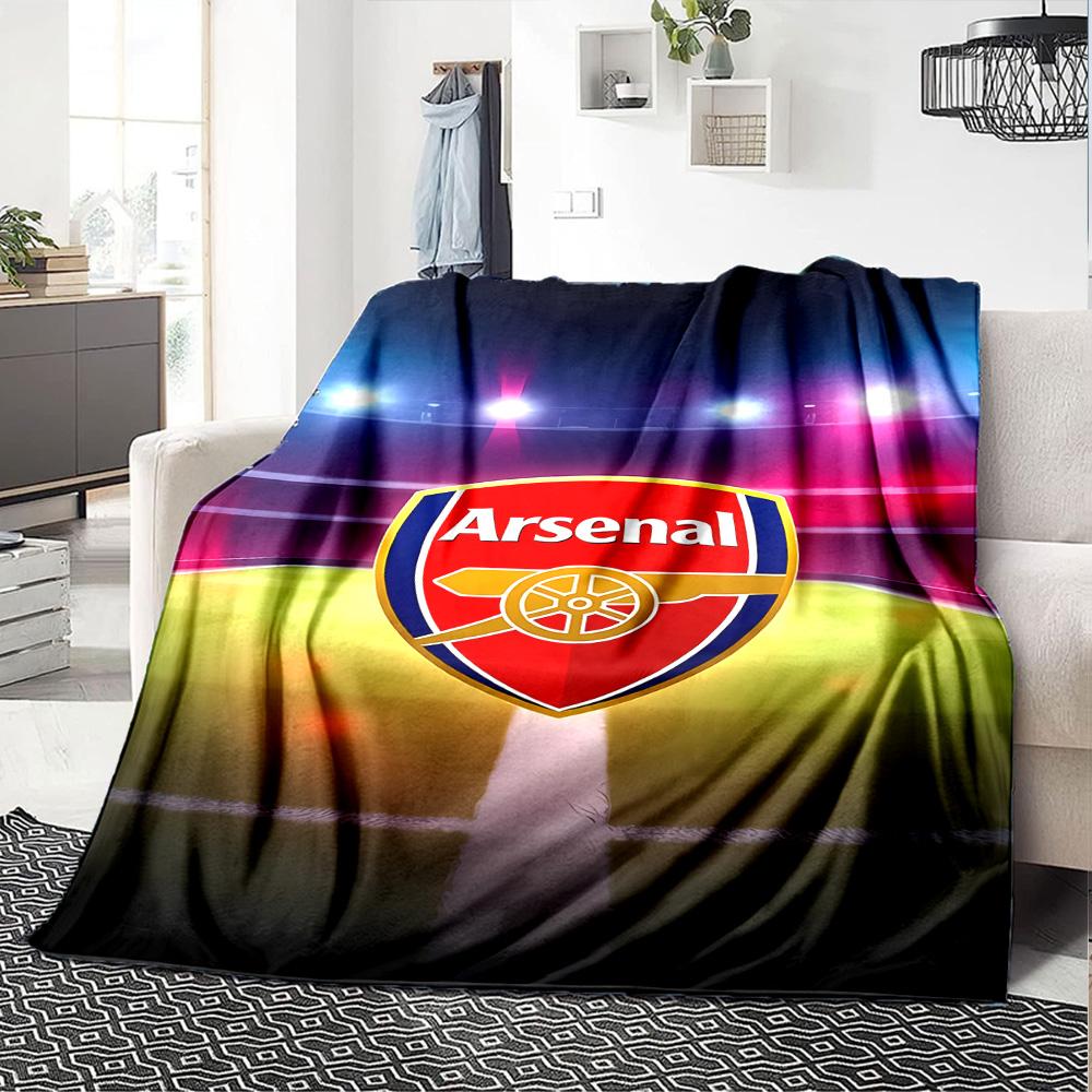 Arsenal Blanket Soft Warm Cozy Great for Chair Livingroom Sofa All-Season Use Playful Design Birthday Christmas Gift Blanket