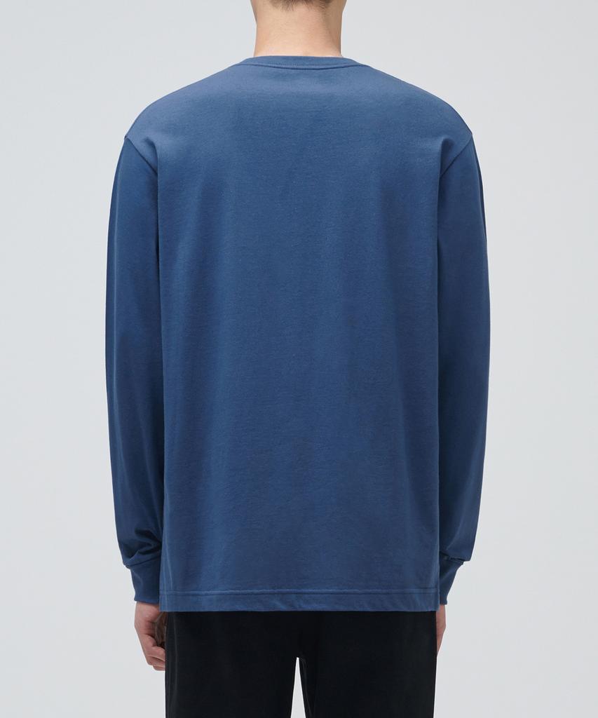 MUSINSA STANDARD Crew Neck Long Sleeve T-Shirt [Grayish Blue]