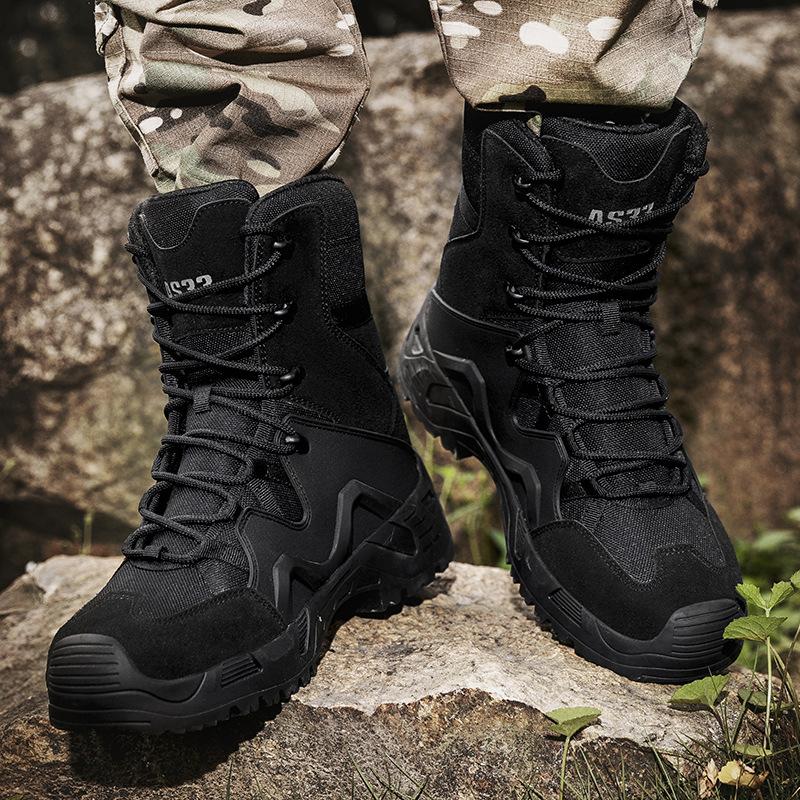Ultra-light 511 Combat Boots Men's Spring and Summer Work Martin Boots Military Training Security Inspection Shoes Outdoor Tactical Training Milita